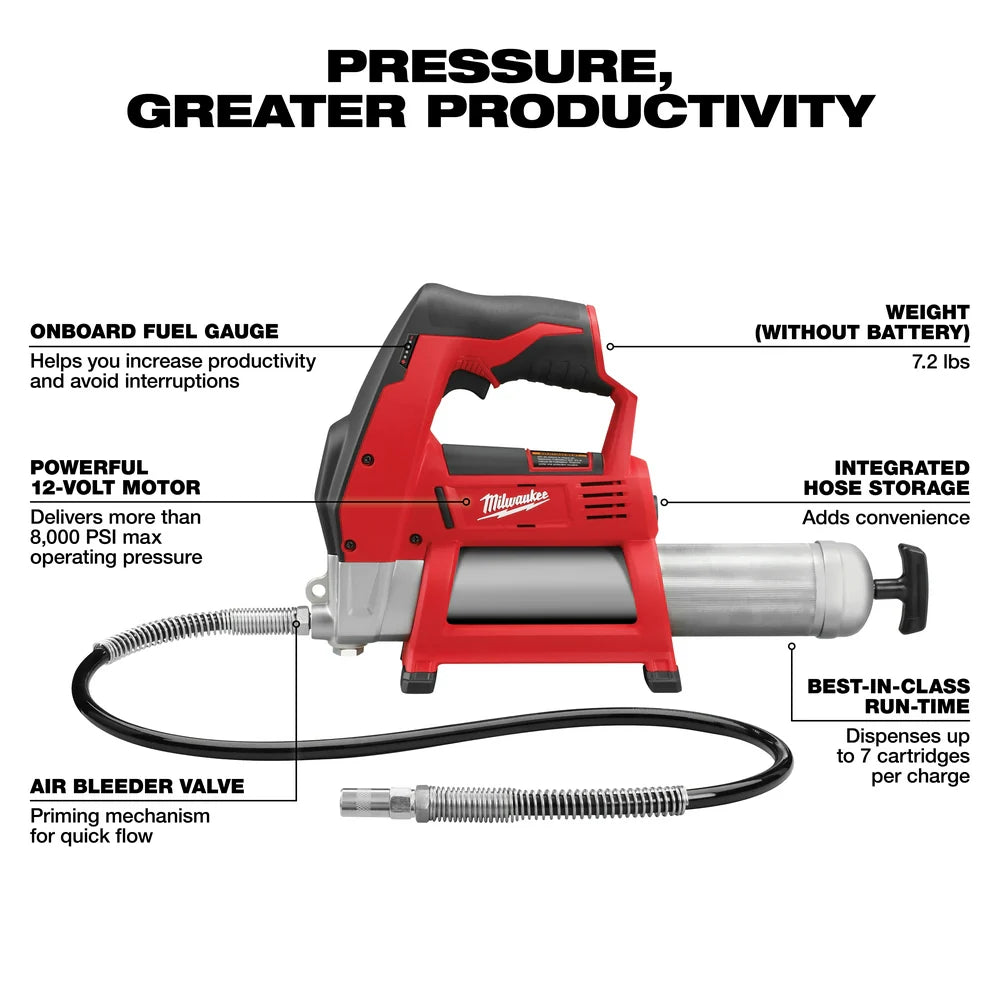 M12 Cordless LITHIUM-ION Grease Gun TOOL ONLY